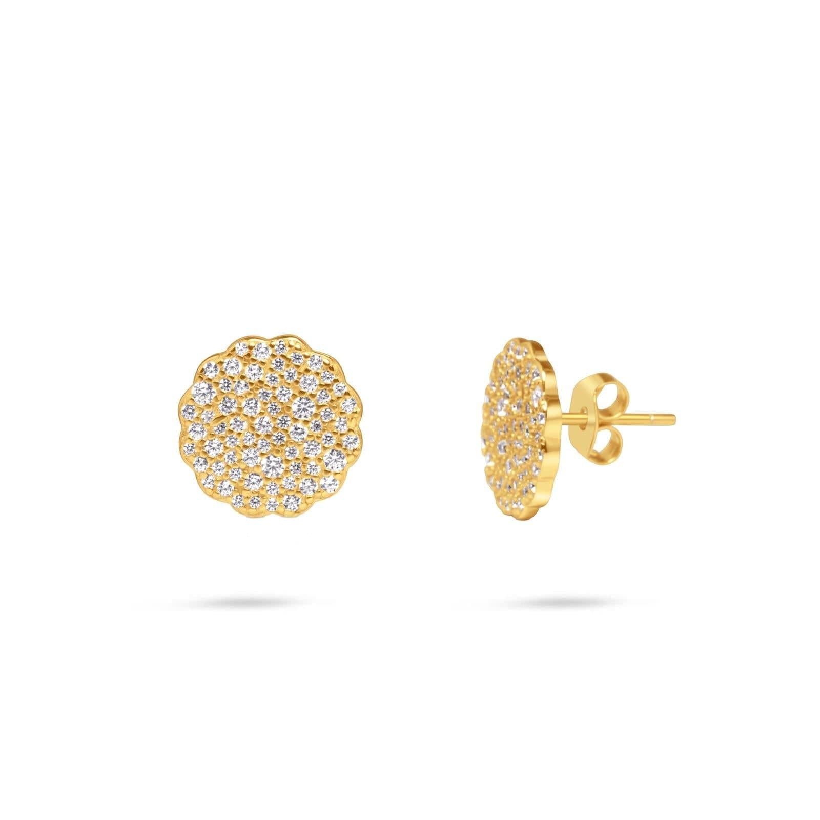 Gold Trip Gold Trip Gold Aurora Stud Earrings with Cubic Zirconia