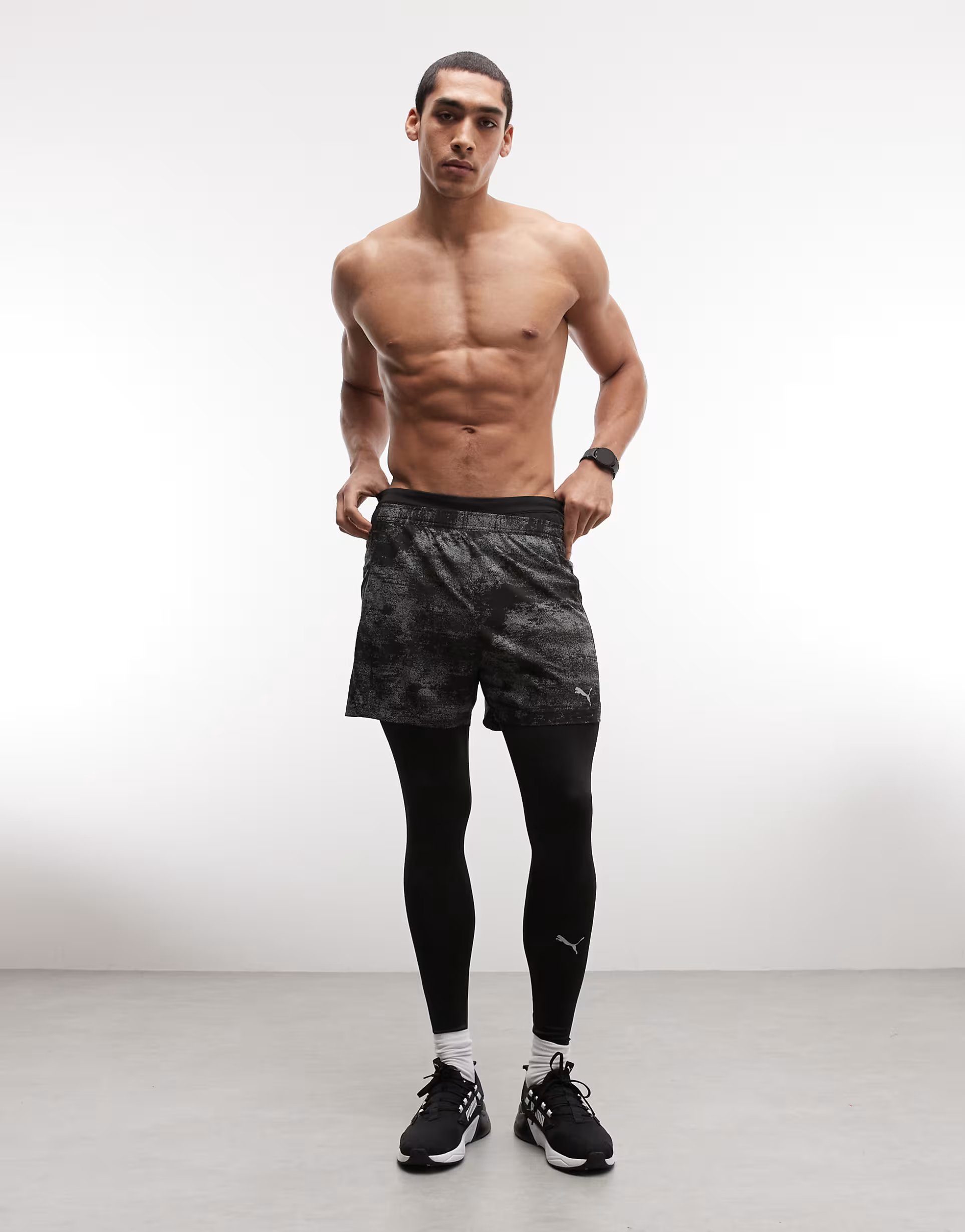 ASOS Puma Velocity long running leggings in black - 1