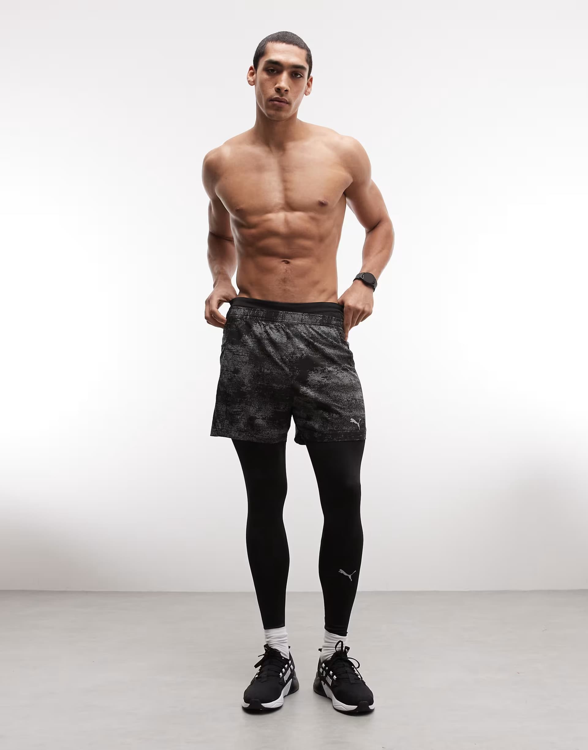 ASOS Puma Velocity long running leggings in black