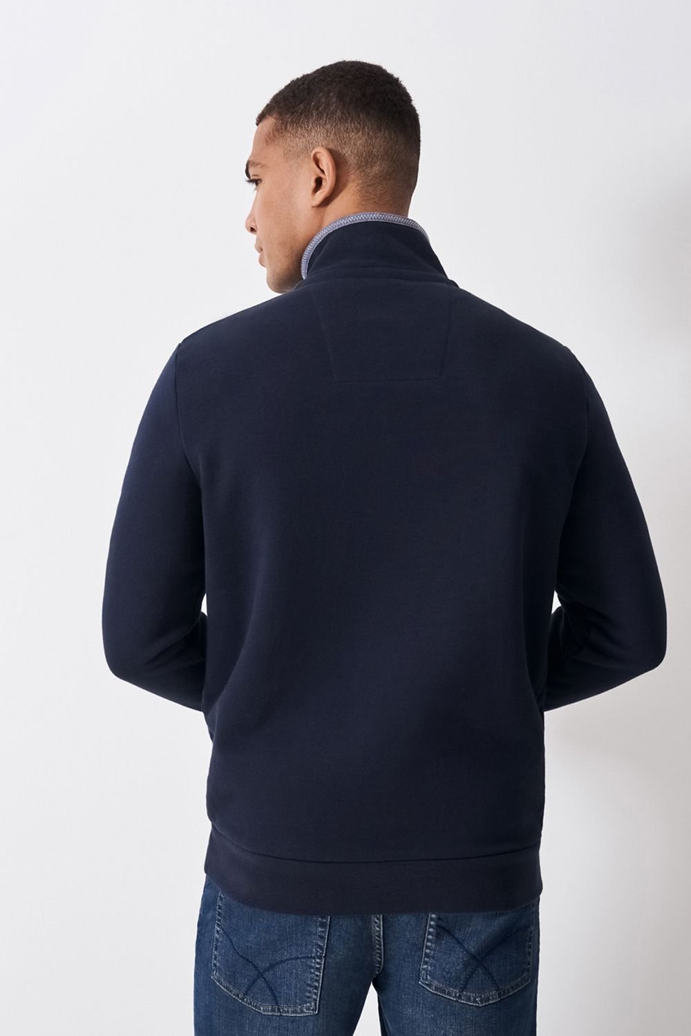 Crew Clothing Crew Clothing Men's Classic 1/2 Zip Sweat Navy - 4