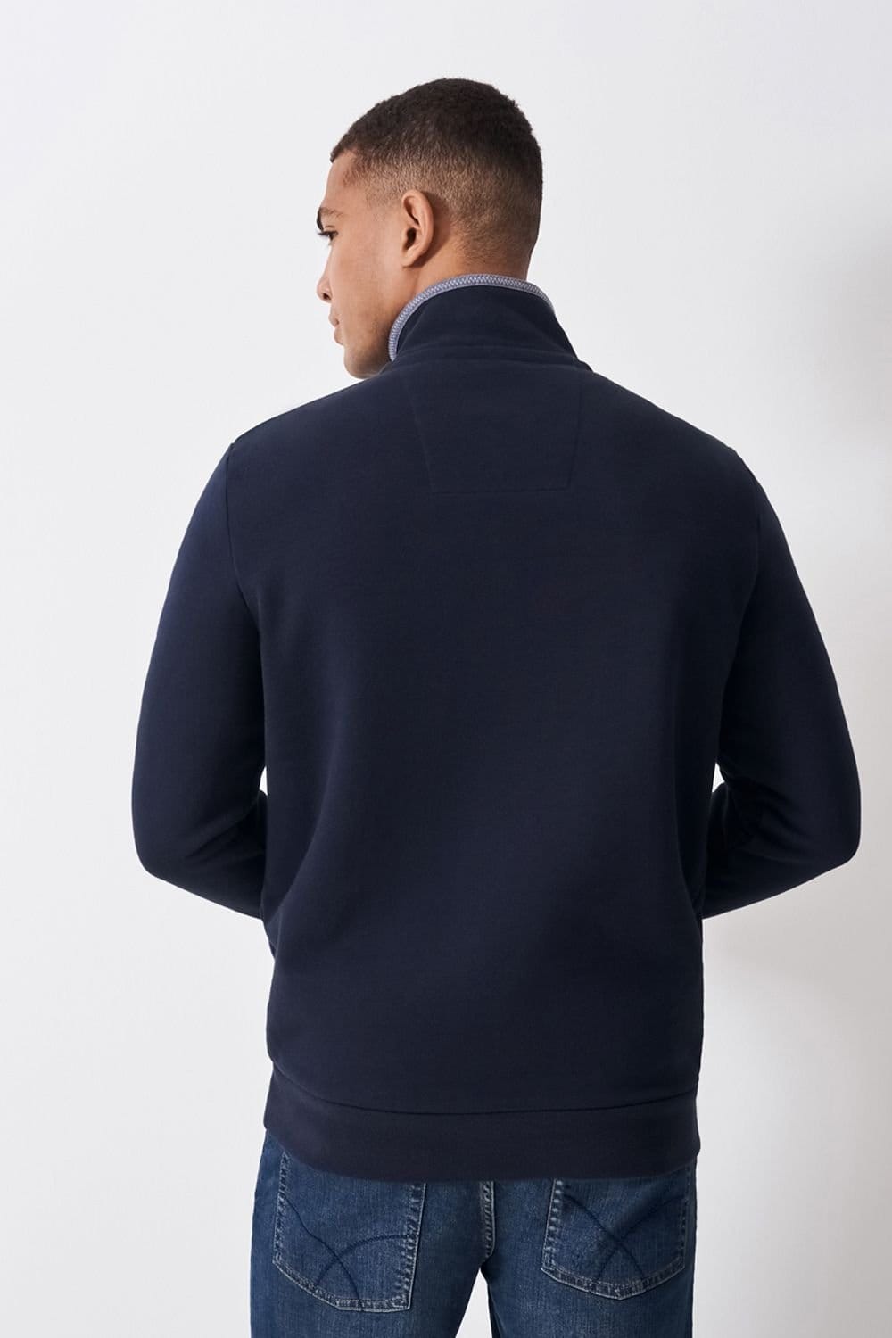 Crew Clothing Crew Clothing Men's Classic 1/2 Zip Sweat Navy - 4