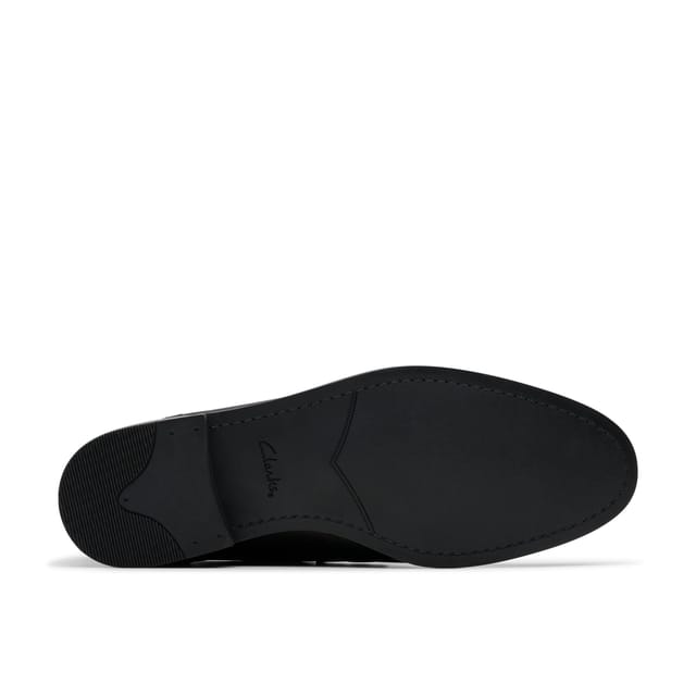 Clarks Clarks Men's Brandon Step Loafer Black Leather Loafers, Slip Ons - 3