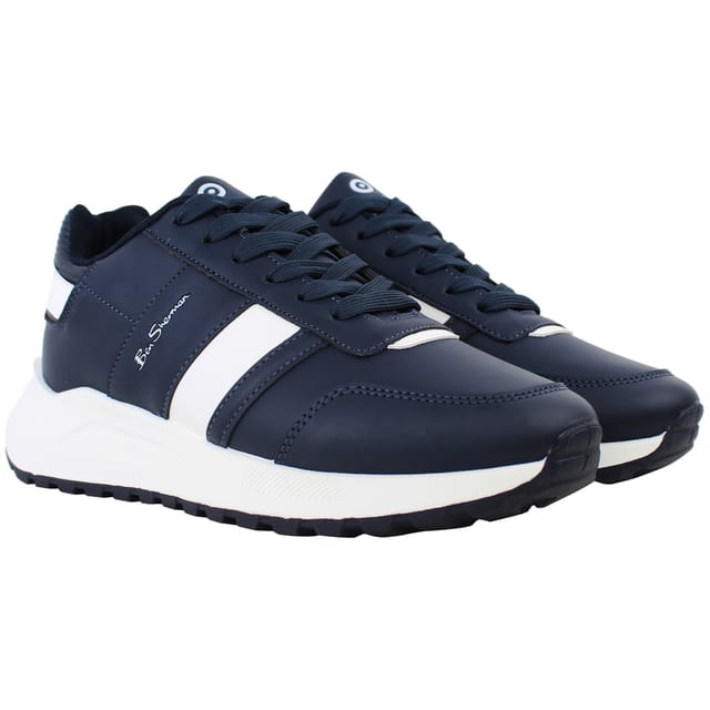 Ben Sherman Ben Sherman Men's Retro Navy Trainers - 2