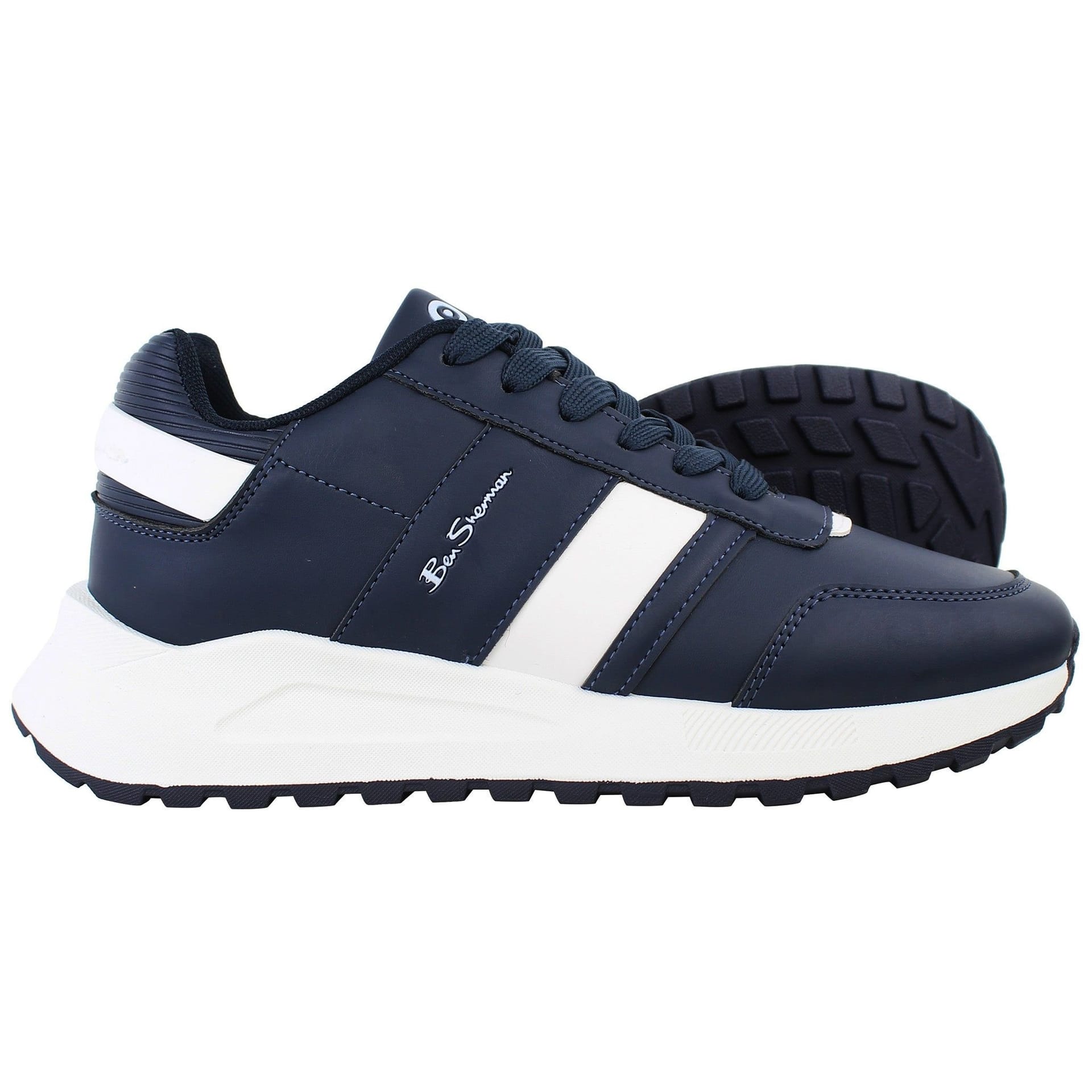 Ben Sherman Ben Sherman Men's Retro Navy Trainers - 4
