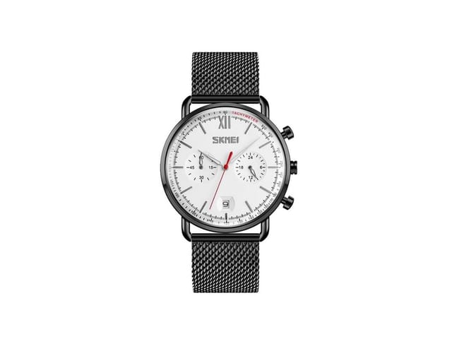 Skmei Skmei Men's Elegant Watch with Date Display & Luminous Hands in Black - 2