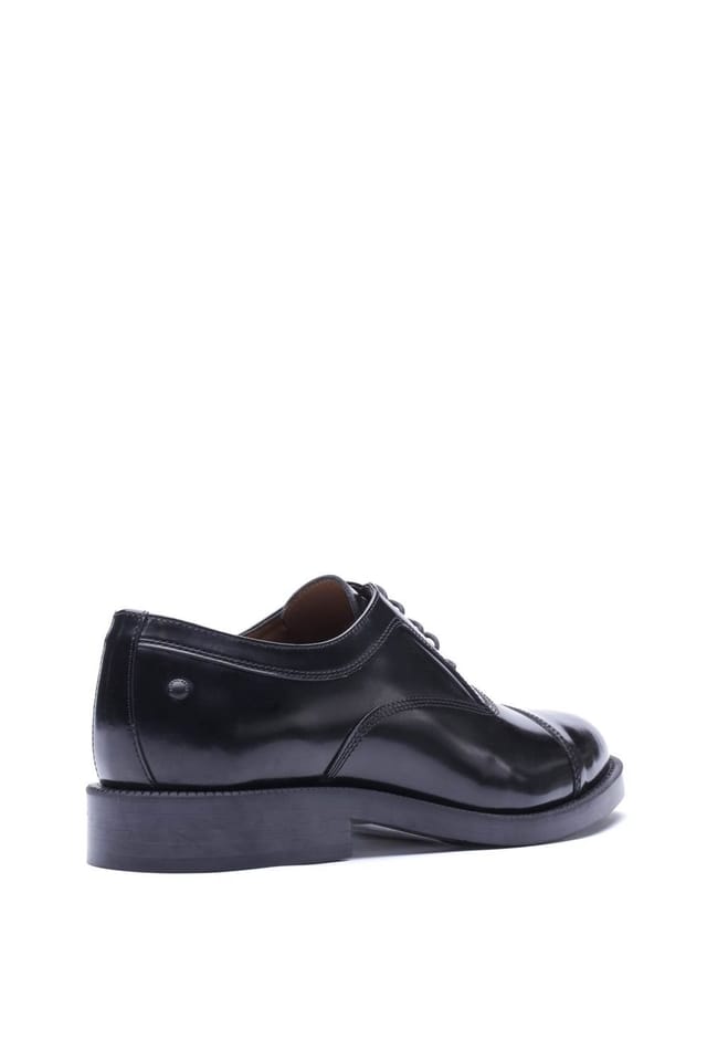 Base London Base London Men's Roma Toe Cap Shoe in Black - 2