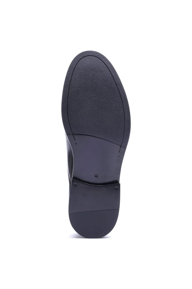 Base London Base London Men's Roma Toe Cap Shoe in Black - 3
