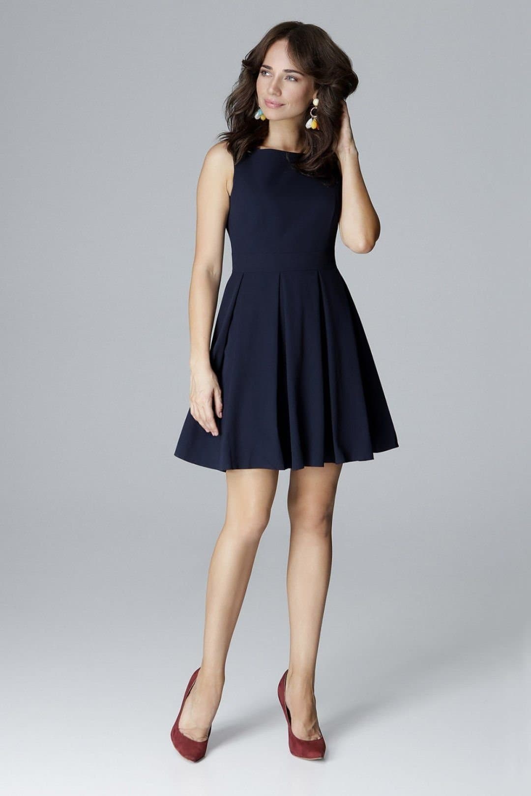 Love Lace Love Lace Blue Sleeveless Cocktail Dress