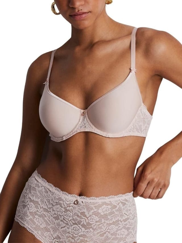 Aubade Aubade Women's Rosessence Care Spacer T-Shirt Bra in Pink - 3