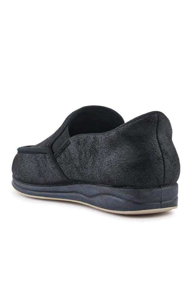 Pavers Pavers Men's Easy Step In Extra Wide Memory Foam Slippers in Black - 3