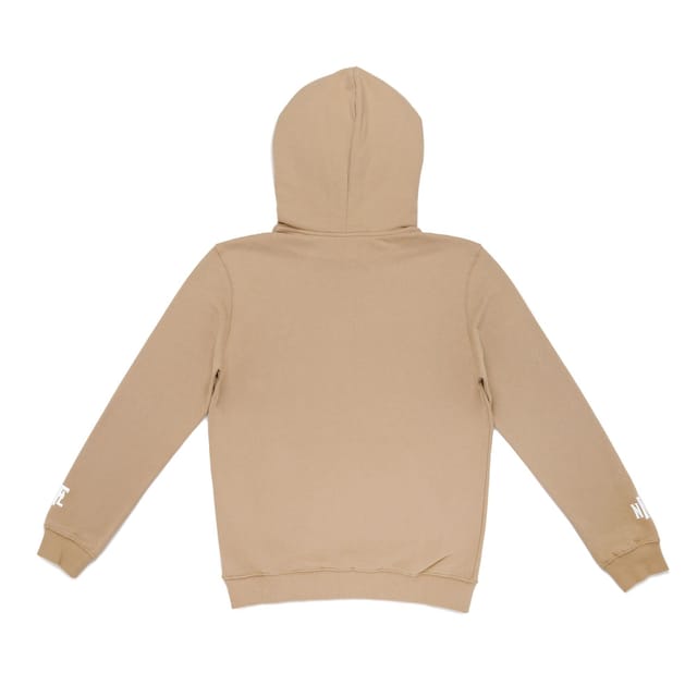 Never Forget Loyalty Never Forget Loyalty Men's Embroidered Regular Fit Cotton Hoodie in Tan - 2