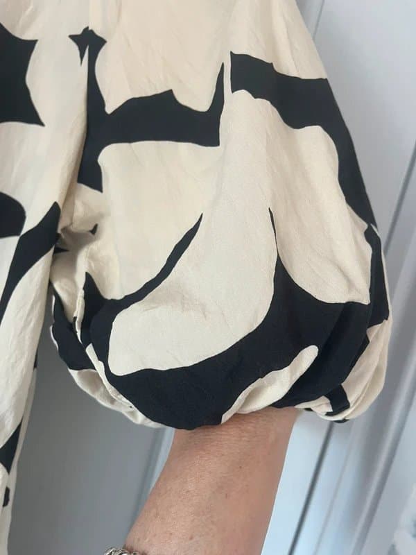 River Island River island Cream and Black Summer Dress