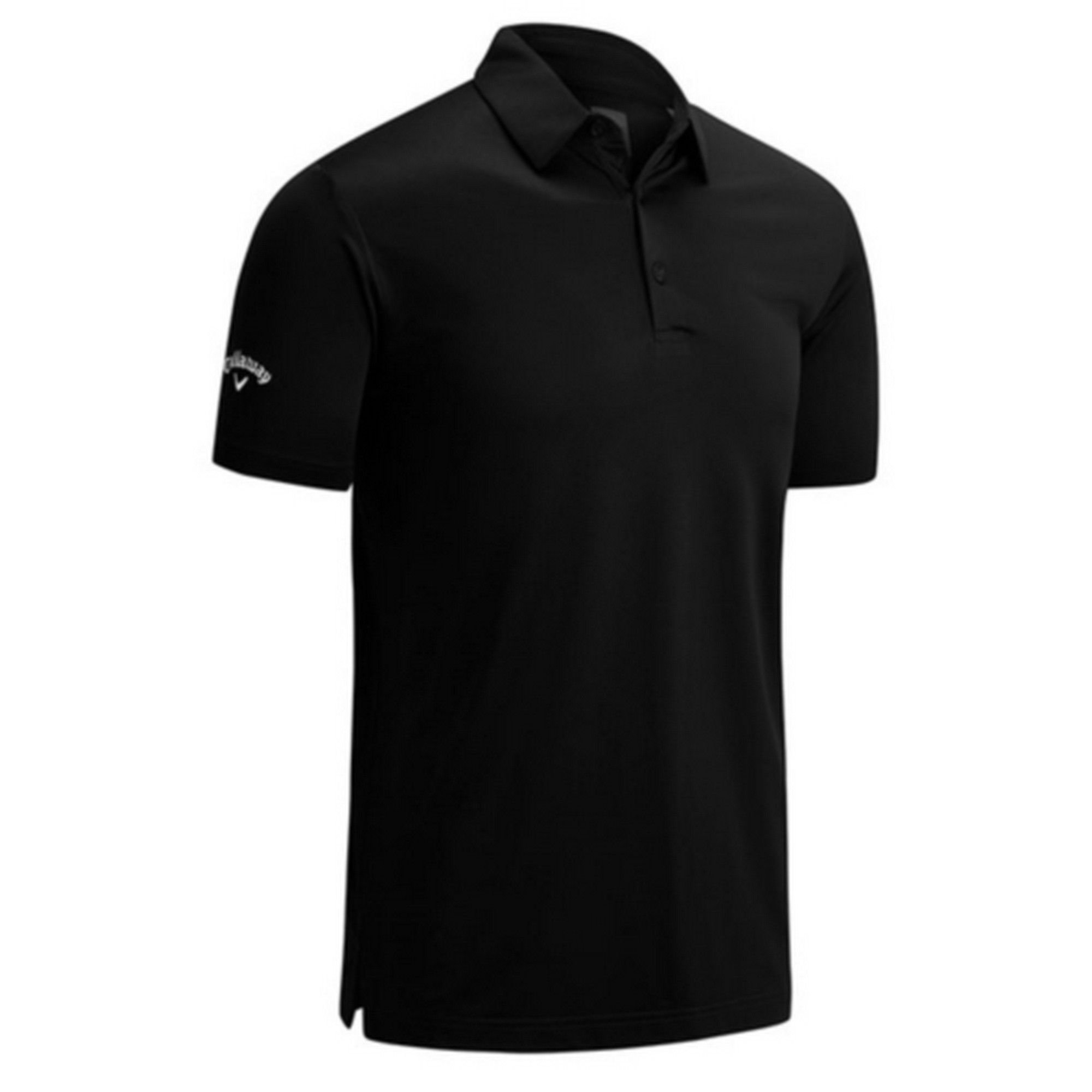 Callaway Callaway Men's Swing Tech Solid Colour Polo Shirt in Black - 2