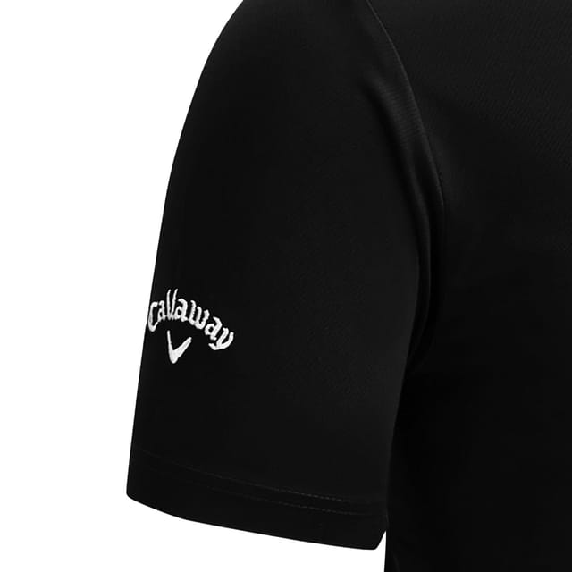 Callaway Callaway Men's Swing Tech Solid Colour Polo Shirt in Black - 3