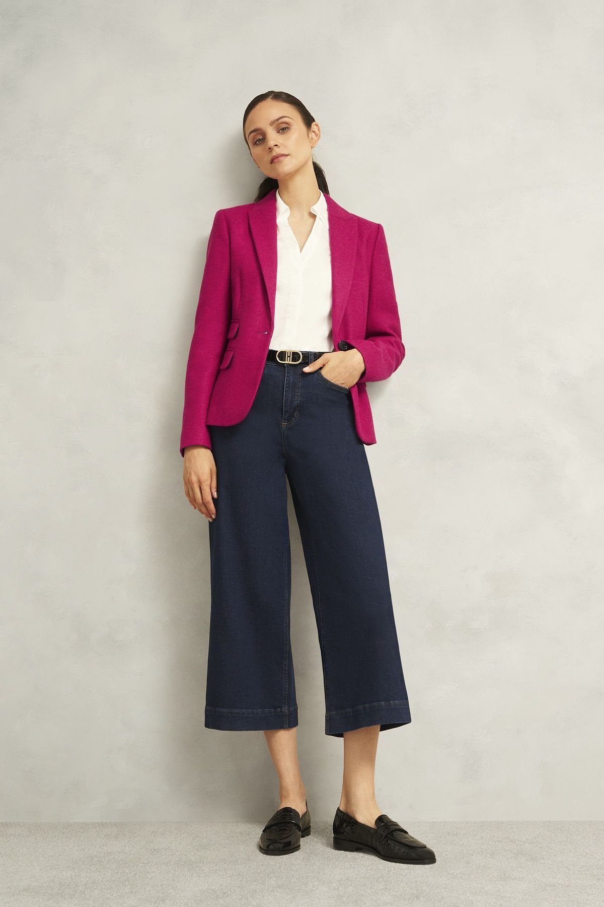 Hobbs London Hobbs London Women's Clare Jacket in Fuchsia - 3
