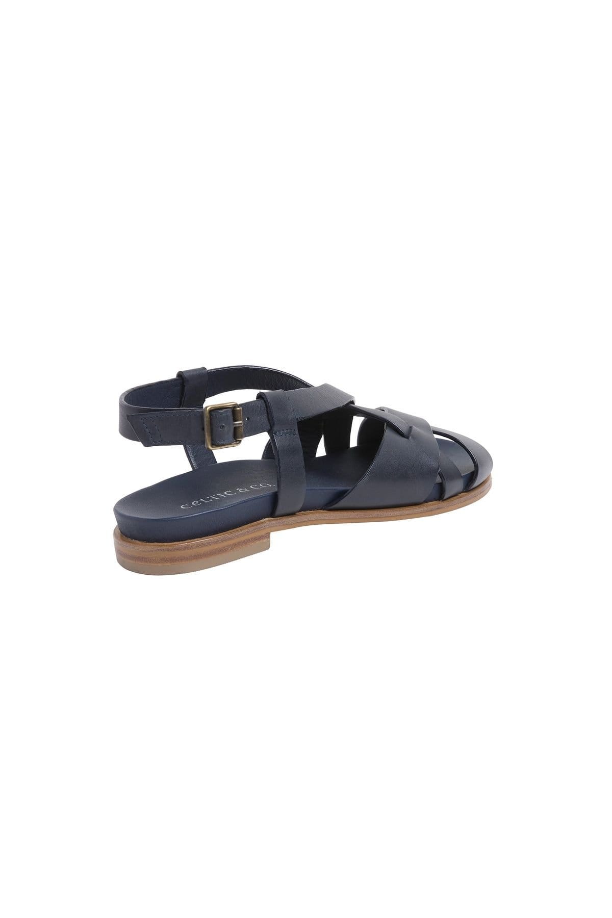 Celtic & Co Celtic & Co Women's Woven Detail Sandal in Mid Navy - 4