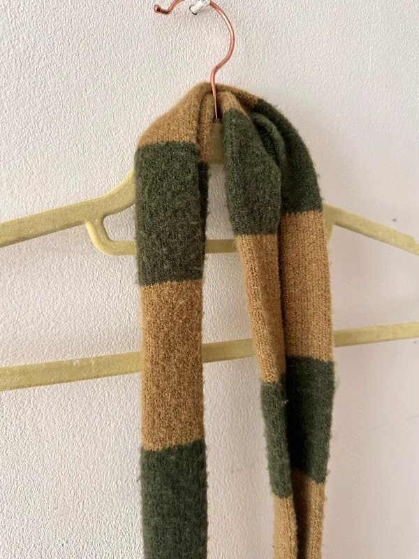 ASOS Green stripe fashion scarf
