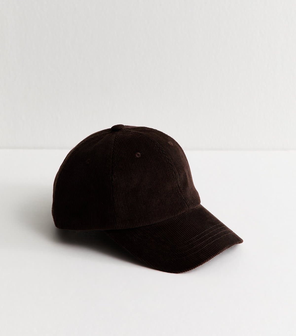 New Look New Look Dark Brown Corduroy Cap