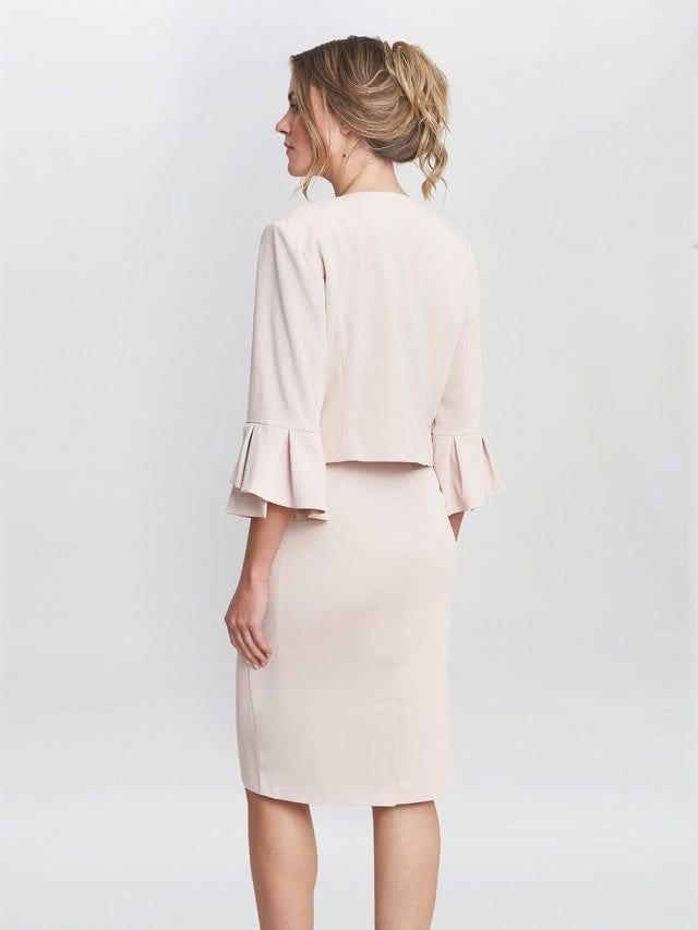 Gina Bacconi Gina Bacconi Women's Gigi Moss Crepe Bolero in Rose - 2