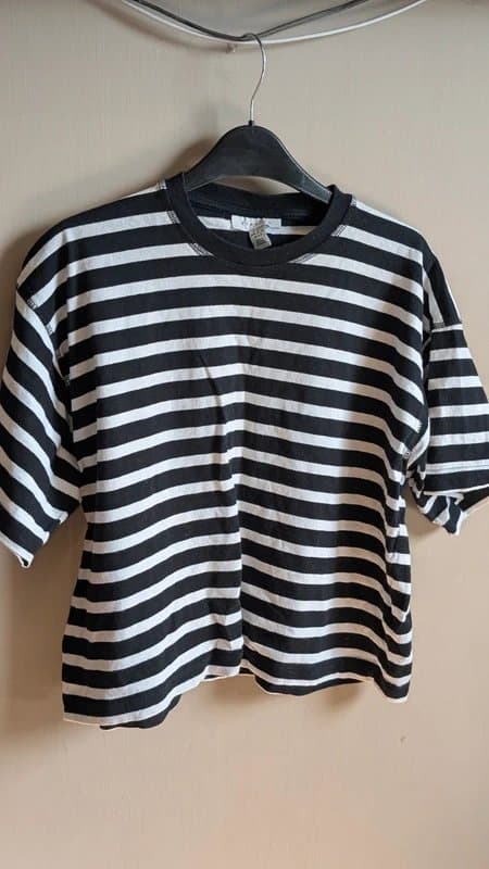 Topshop Topshop striped boxy tee