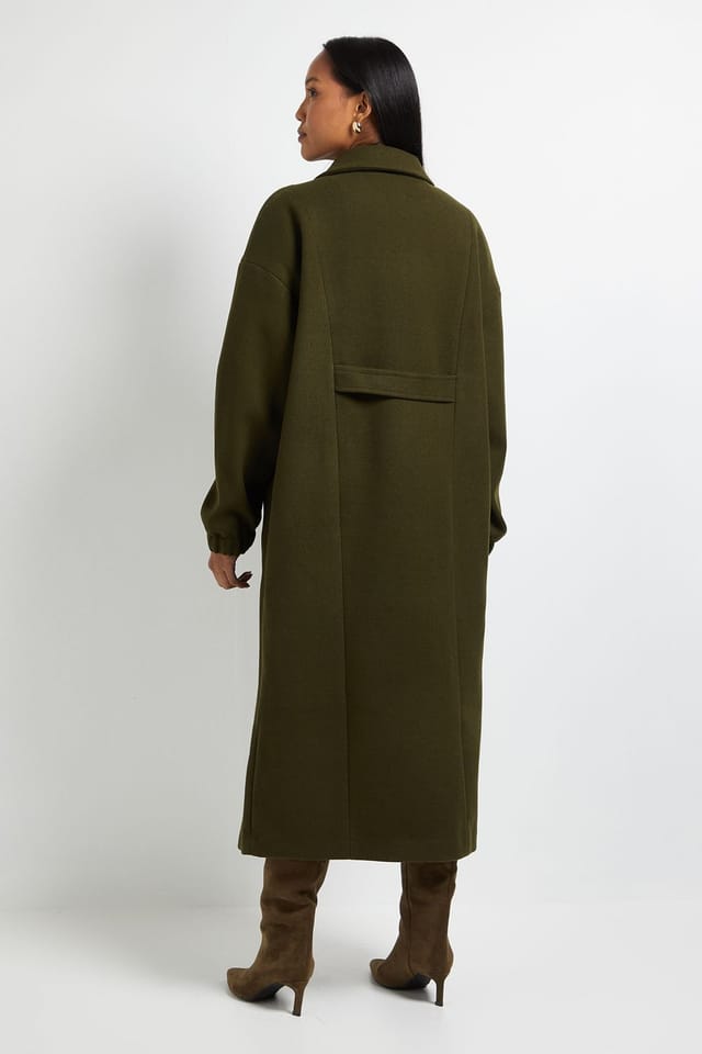 Wallis Wallis Women's Principles by Double Breasted Pocket Coat in Khaki - 3