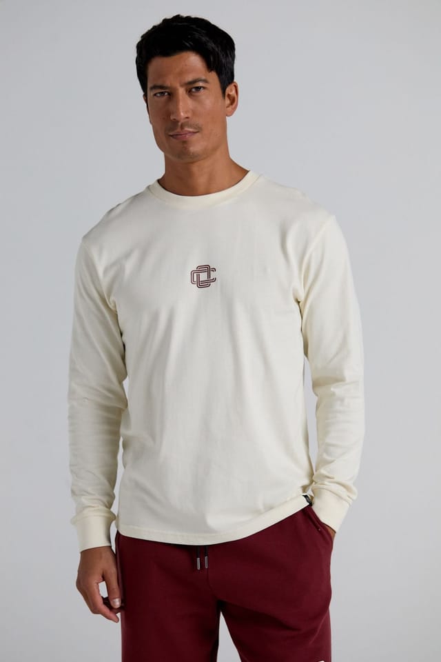Original Creator Original Creator Men's Emblem Long Sleeve T-Shirt - Off-White - 3