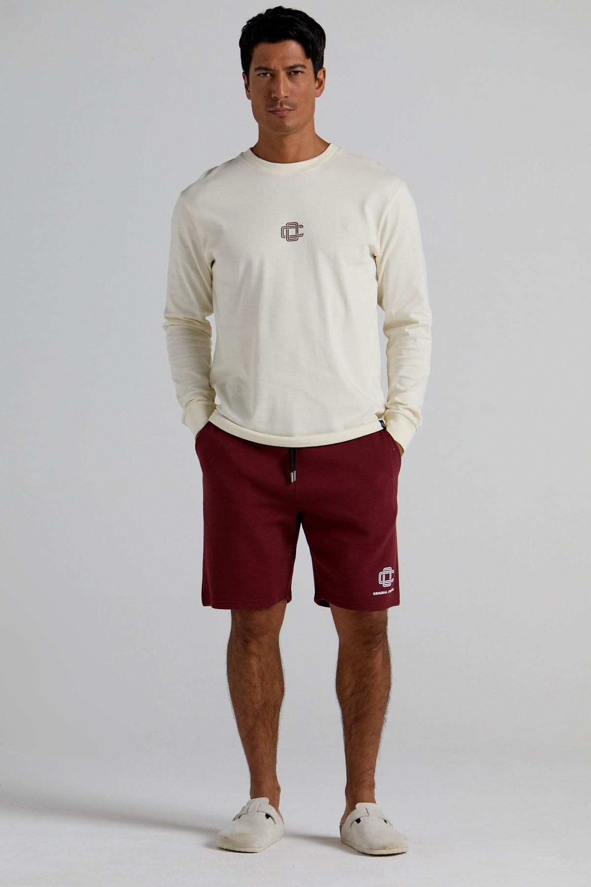 Original Creator Original Creator Men's Emblem Long Sleeve T-Shirt - Off-White - 4