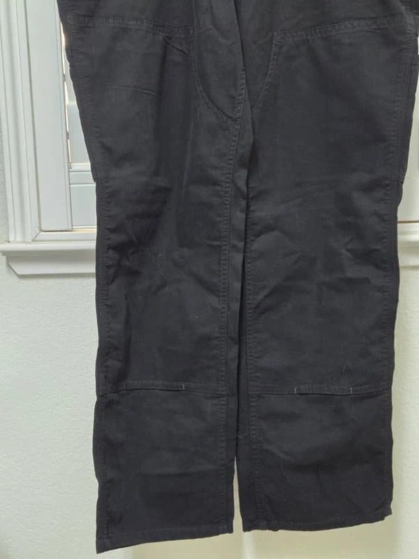 Carhartt Carhartt Womens 14 Short Black Loose Fit Work Pants Utility Stretch Cotton
