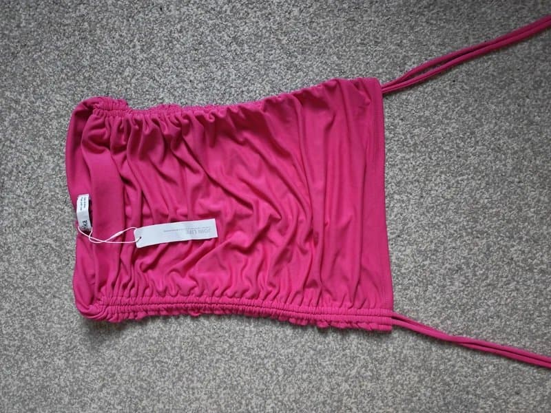 Bershka Bershka Pink Ruched Mini Skirt - Small