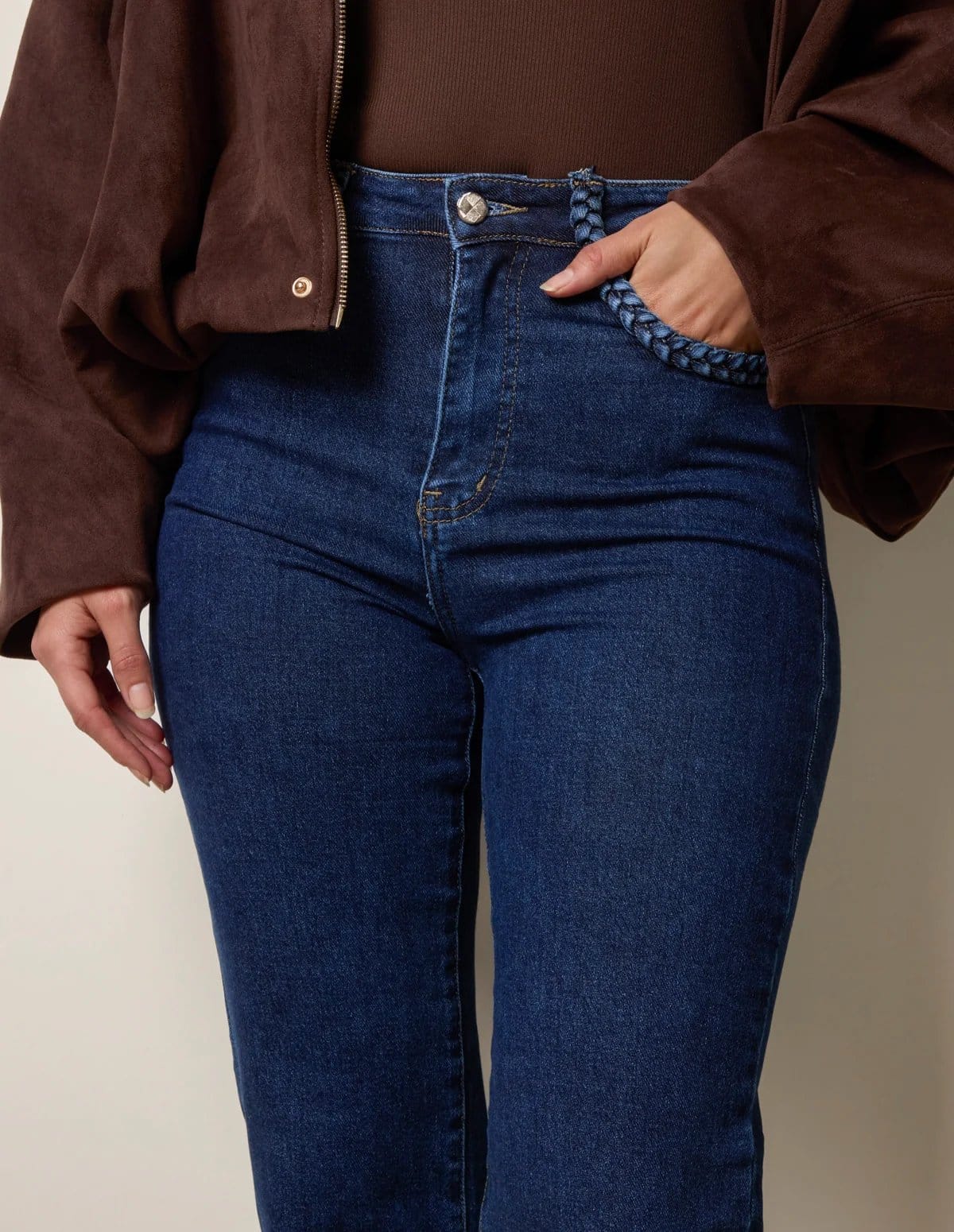 Blue Vanilla Pocket Rope Stretch Jeans - 4