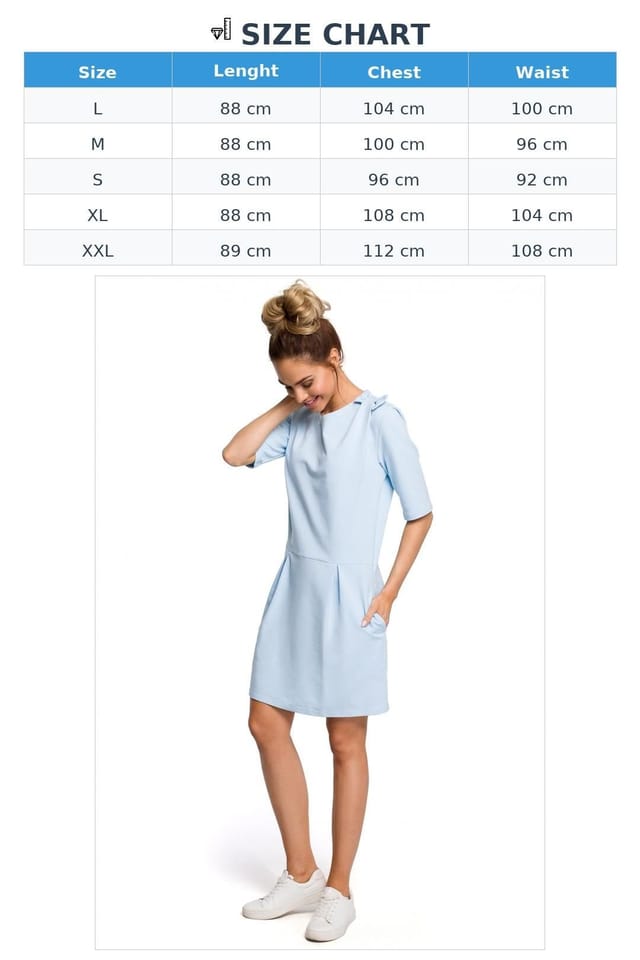 Love Lace Love Lace Women's Knitted Mini Dress with Shoulder Bow Detail in Blue - 3