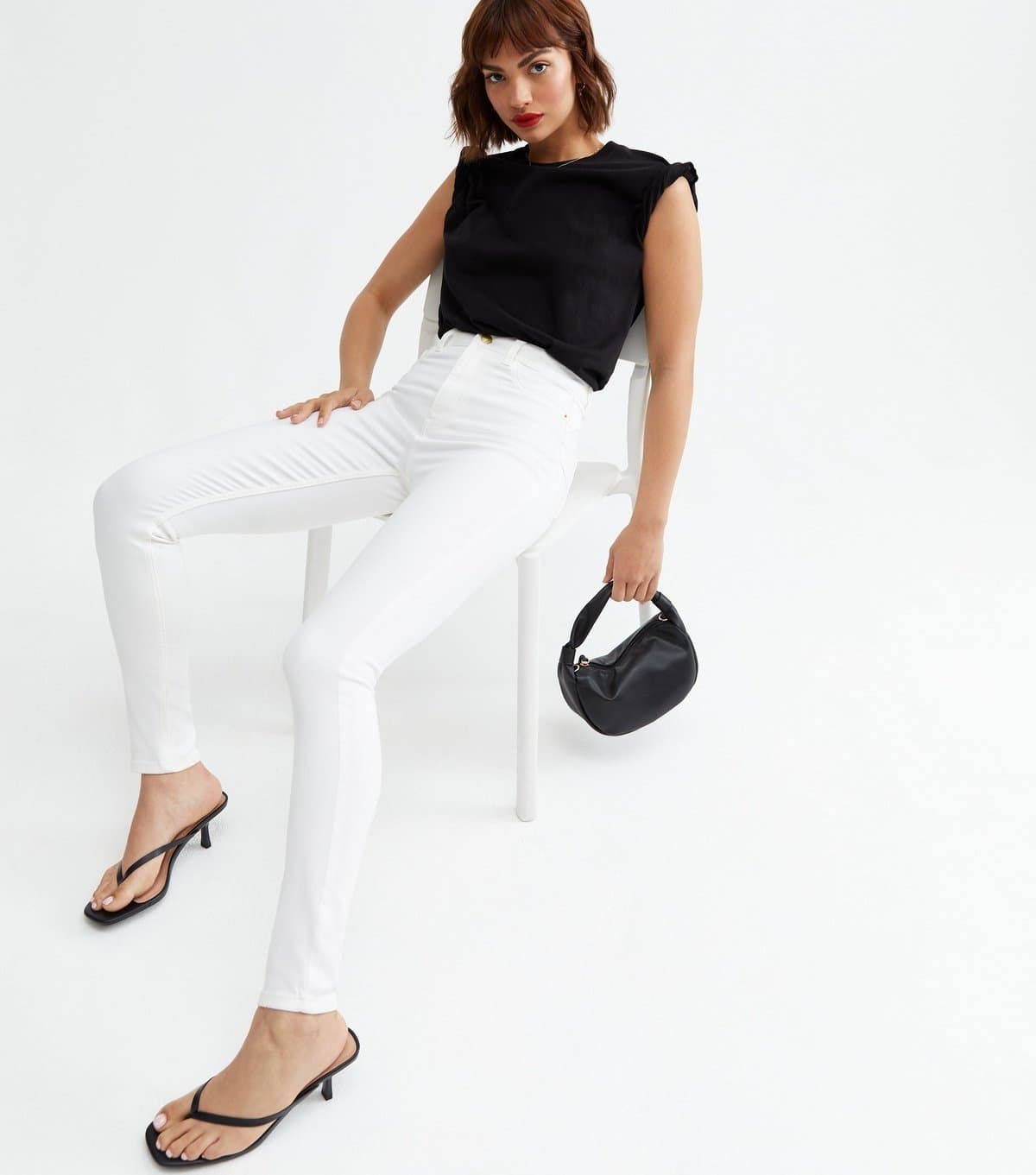 New Look New Look White Lift & Shape Jenna Skinny Jeans