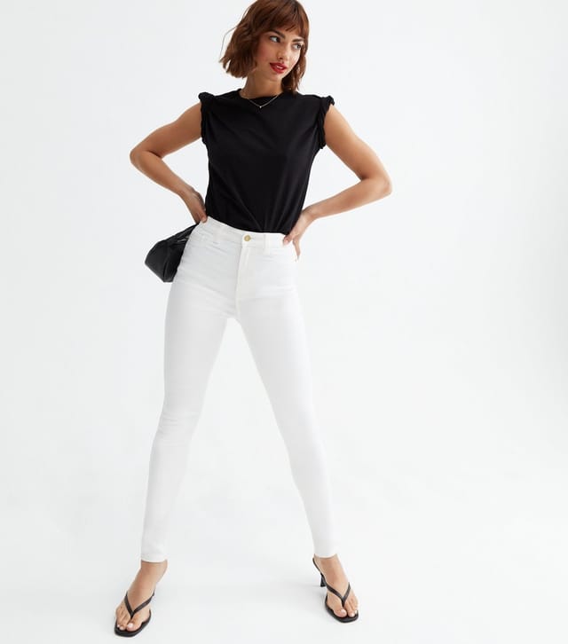 New Look Women's White Lift & Shape Jenna Skinny Jeans New Look - 2