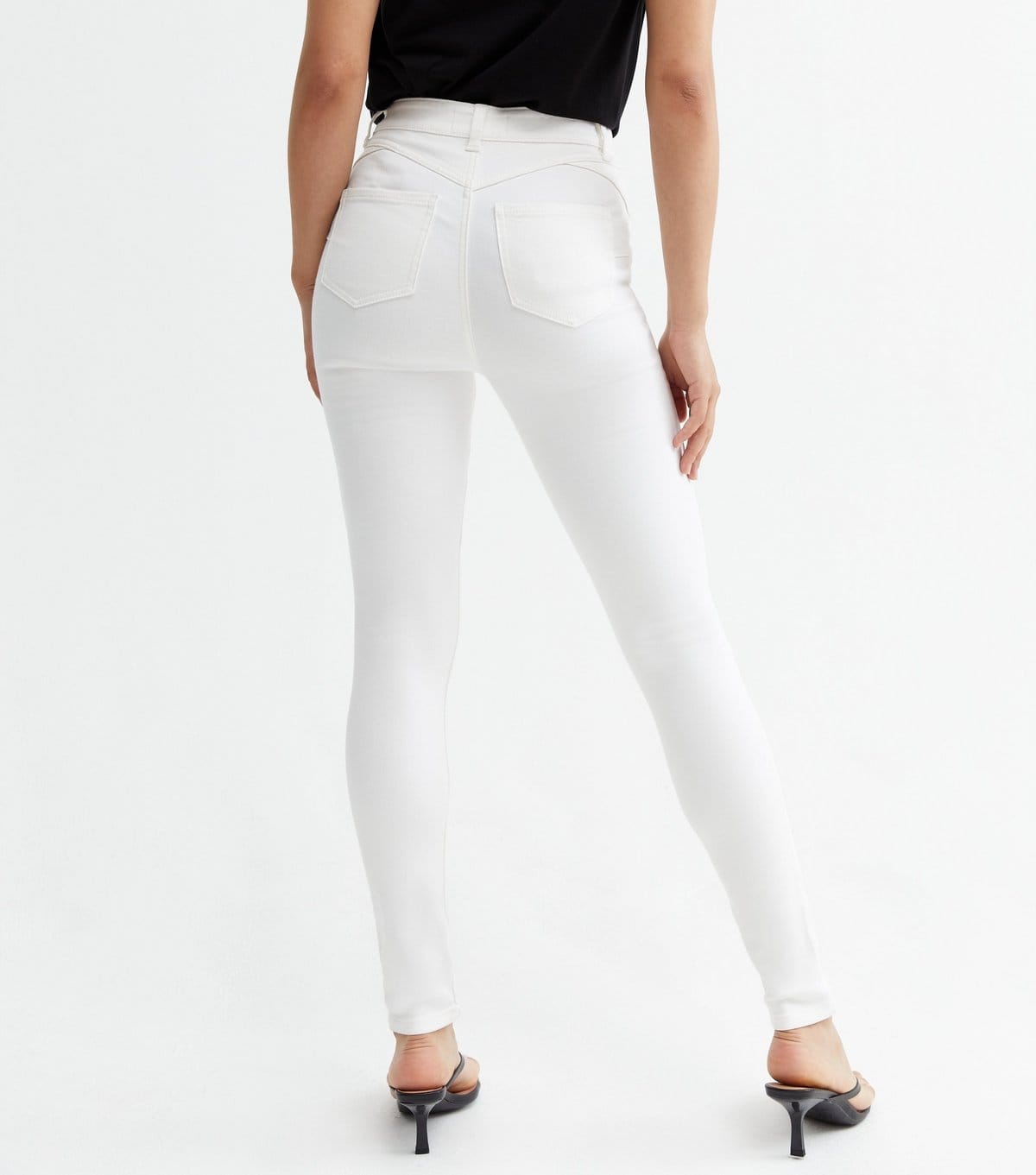 New Look Women's White Lift & Shape Jenna Skinny Jeans New Look - 4
