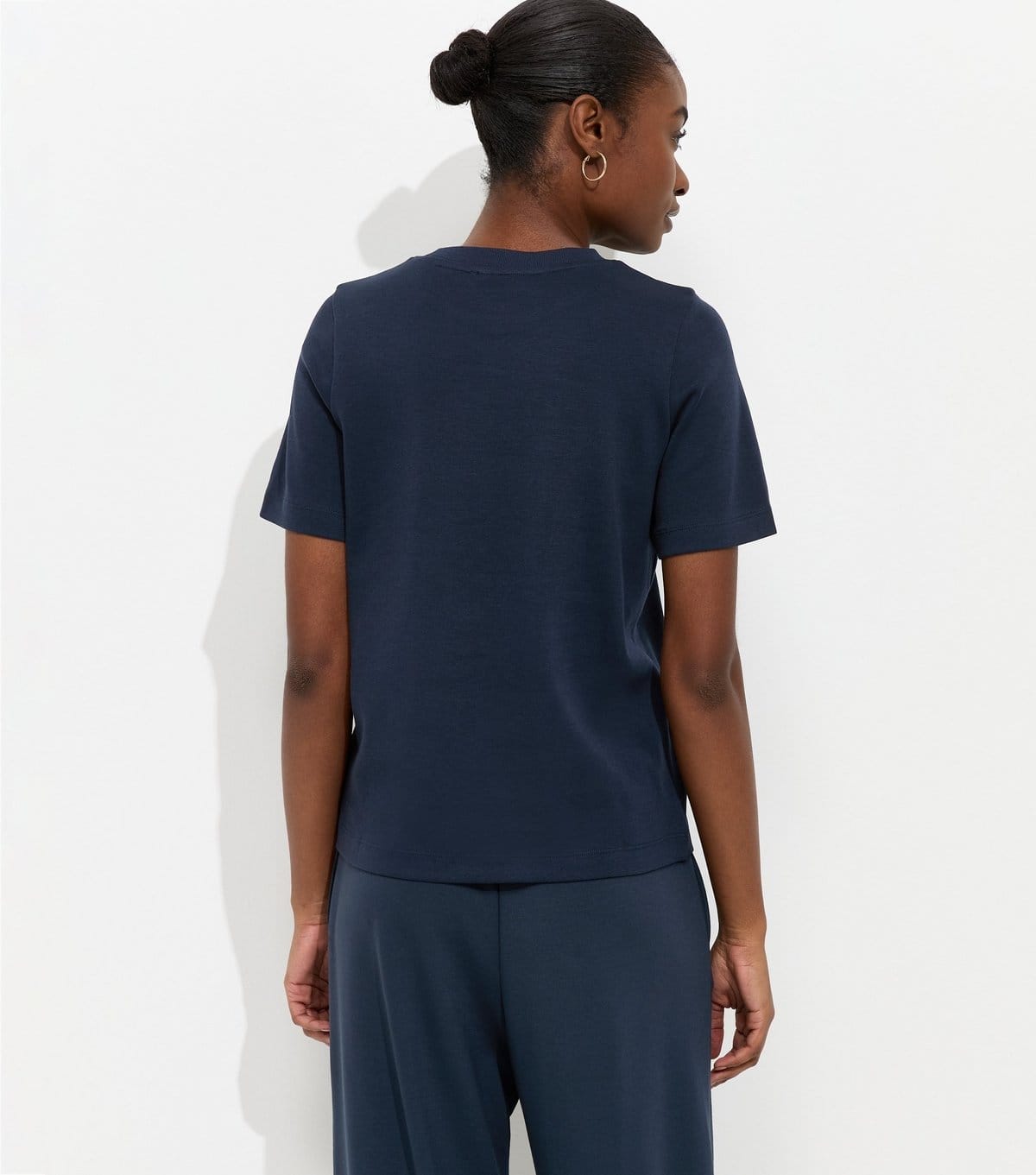 New Look Women's Premium Navy Heavyweight Cotton T-Shirt New Look - 4