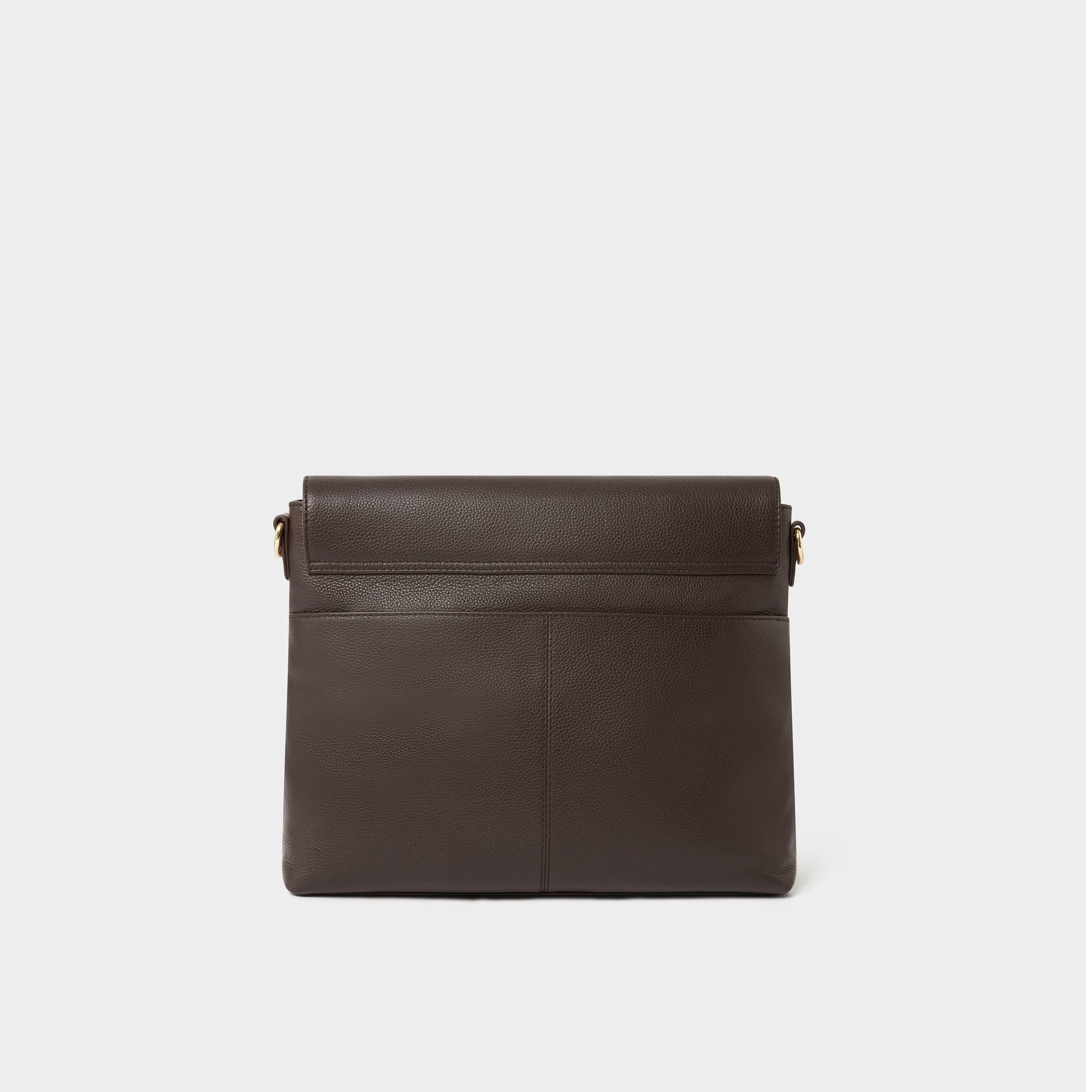 OSPREY LONDON OSPREY LONDON Women's The Runner Leather Crossbody Bag in Chocolate - 4