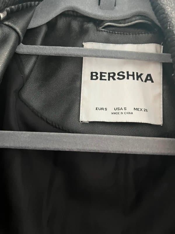 Bershka bershka leather bomber jacket