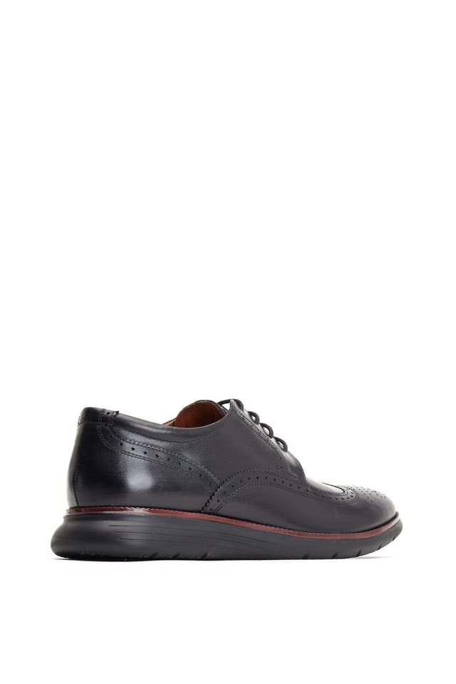 Base London Base London Men's Flight Brogue Shoe in Black - 2
