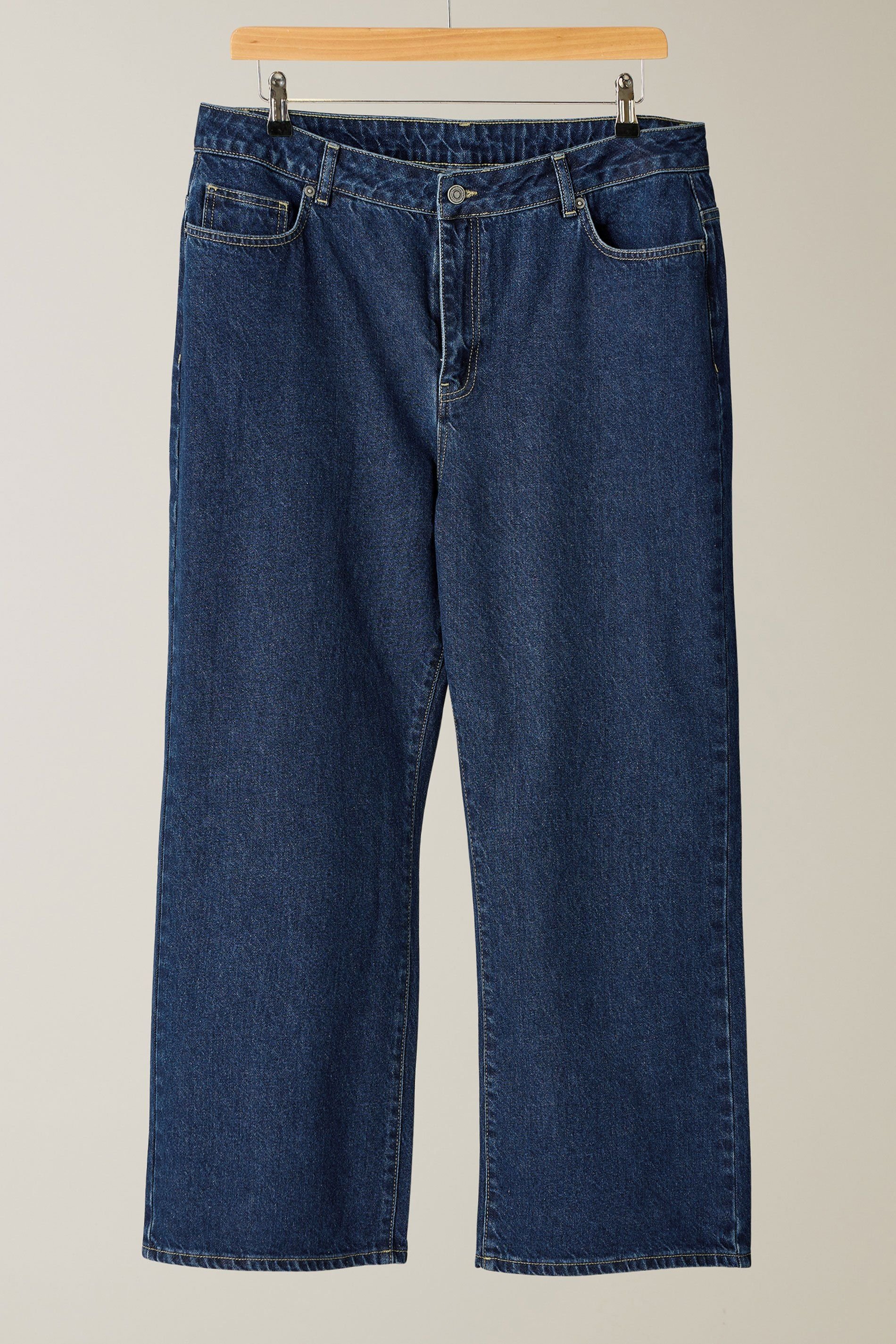 Evans Evans Women's Denim Wide Leg Jeans in Blue - 2