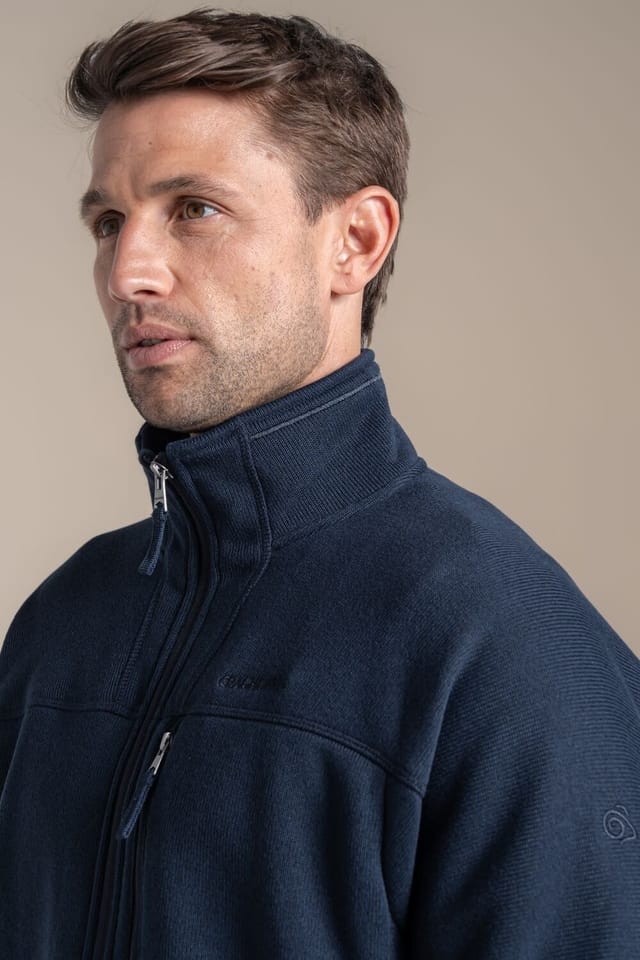 Craghoppers Craghoppers Men's Torney Half-Zip Knit-Look Insulating Active Fleece in Navy - 3