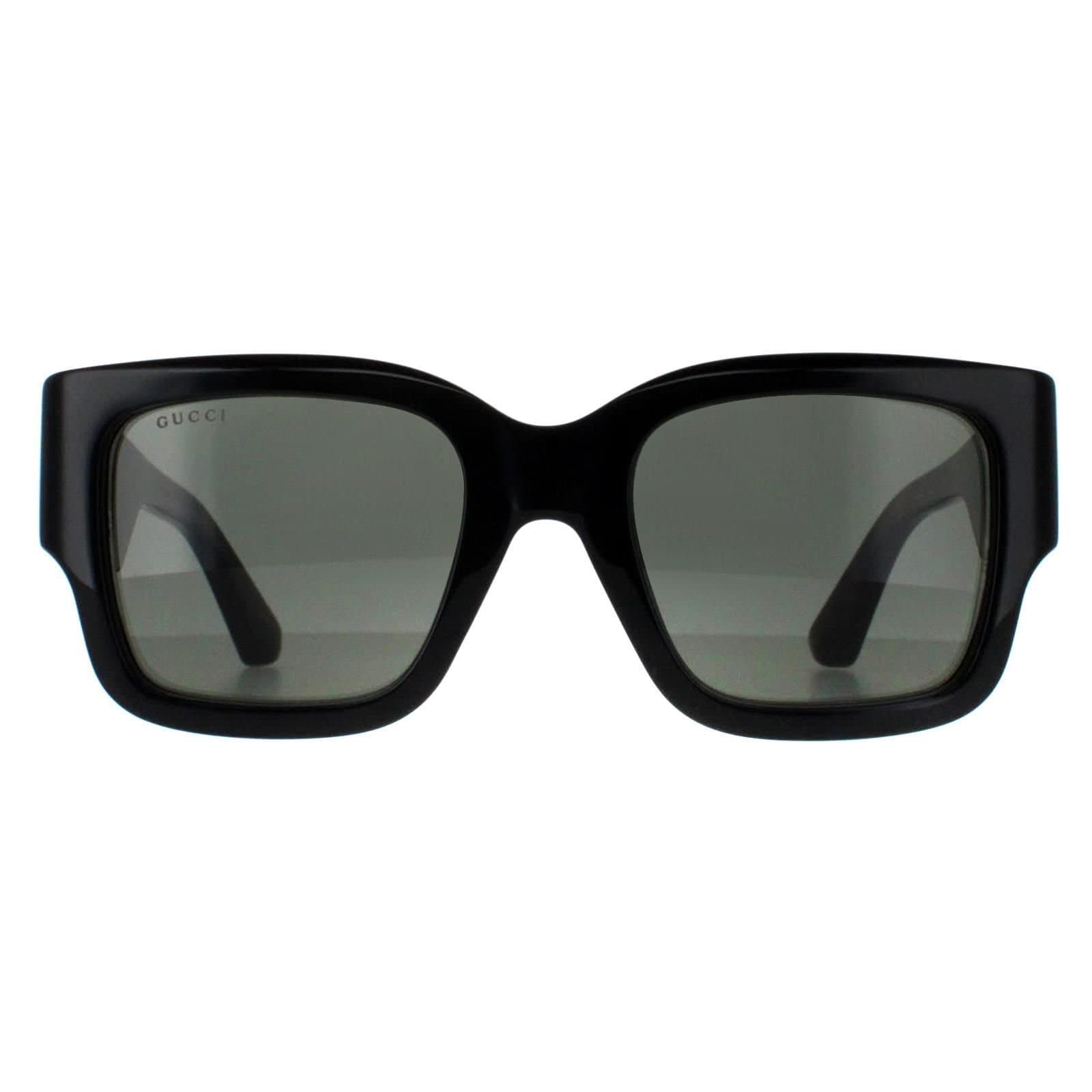 Gucci Gucci Women's Square Black with Havana Grey GG1663S