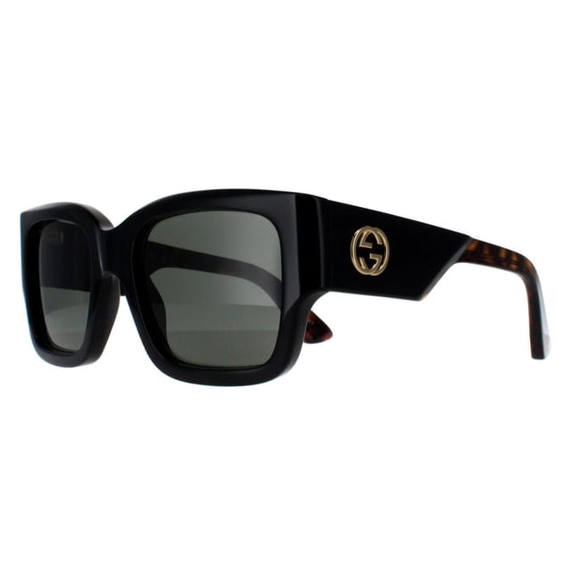 Gucci Gucci Women's Square Black with Havana Grey GG1663S - 2