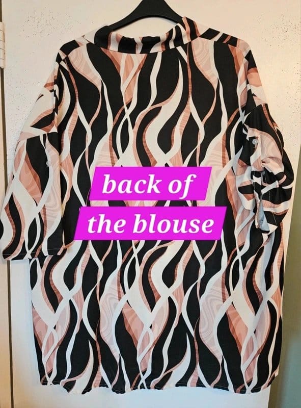 Love My Fashions Black Pink & Cream Blouse