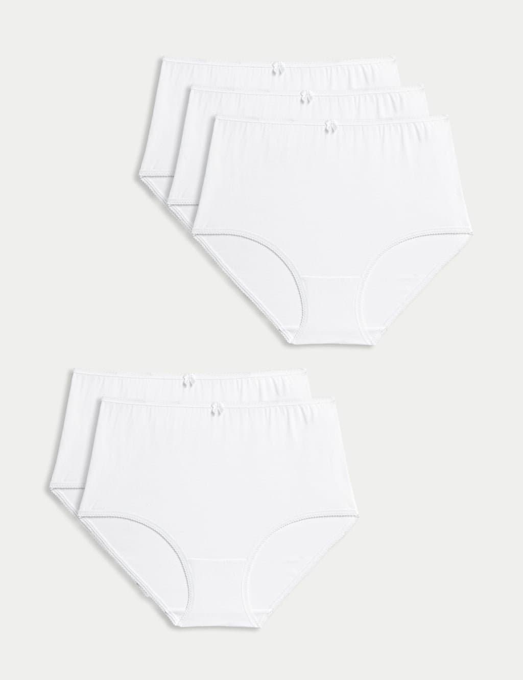 Marks & Spencer M&S 5pk Cotton Lycra® Full Briefs White