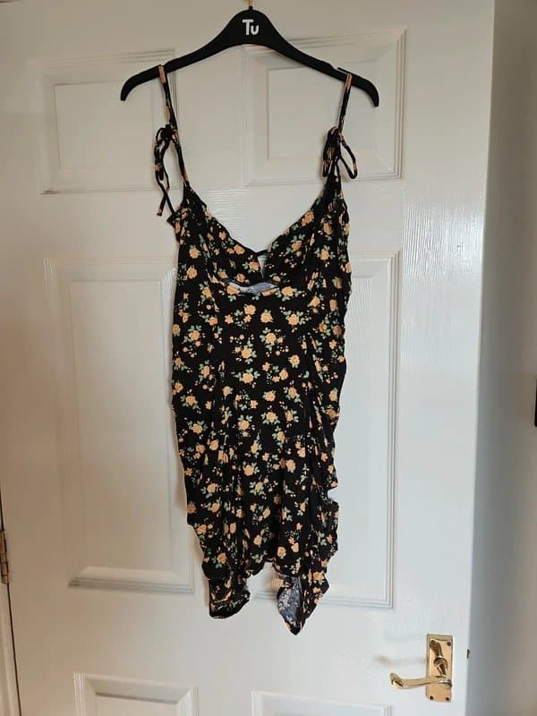 ASOS Black floral sundress