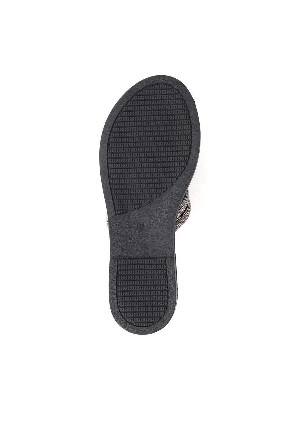 Jones Bootmaker Jones Bootmaker Women's Ghita Calf Leather Sandals in Black - 4