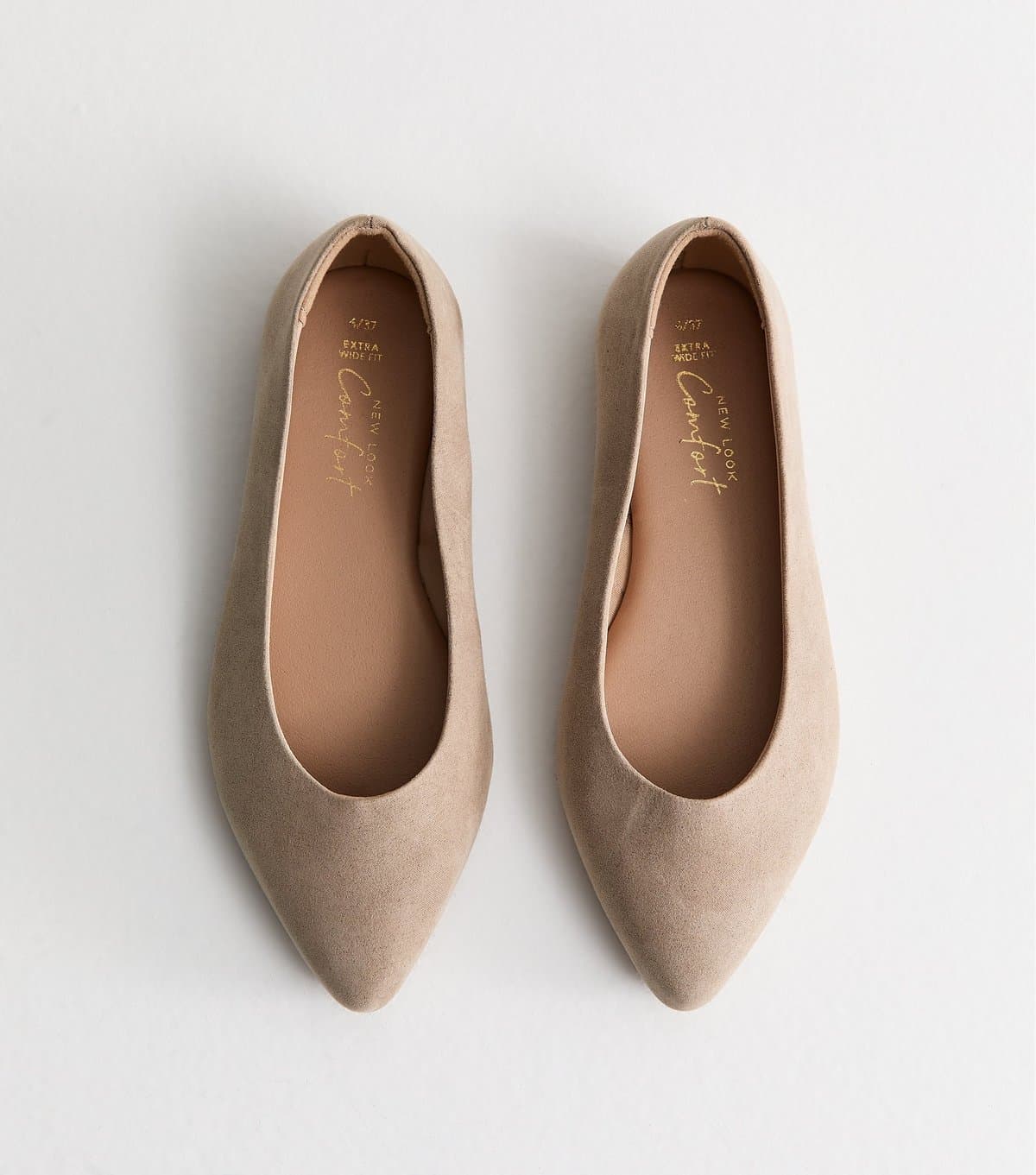 New Look New Look Light Brown Faux Suede Pointed Pumps