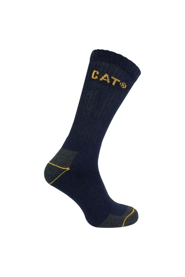 Caterpillar Caterpillar Men's 6 Pack Heavy Duty Work Socks for Steel Toe Boots in Navy - 3