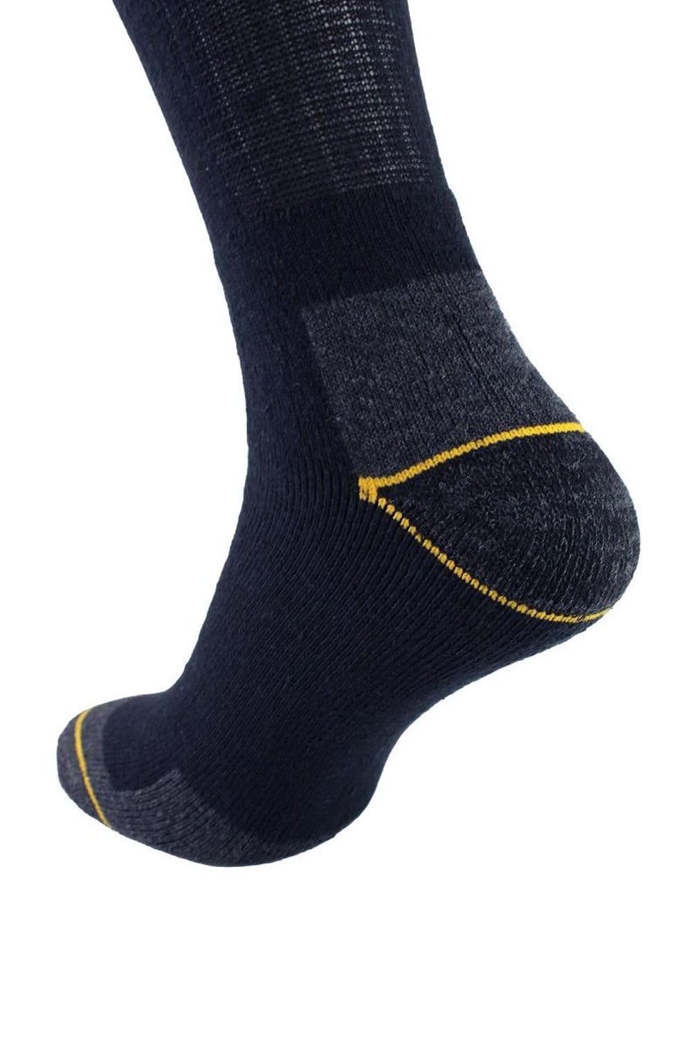 Caterpillar Caterpillar Men's 6 Pack Heavy Duty Work Socks for Steel Toe Boots in Navy - 4