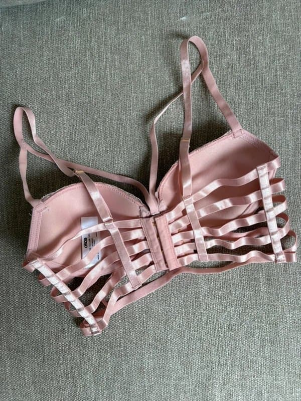 ASOS ASOS Pink Lace Strappy Bralette